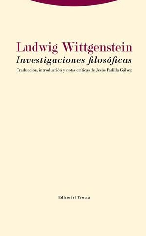 INVESTIGACIONES FILOSÓFICAS | 9788498796742 | WITTGENSTEIN, LUDWIG