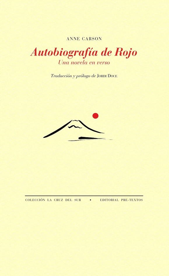 AUTOBIOGRAFÍA DE ROJO. UNA NOVELA EN VERSO | 9788416453467 | CARSON, ANNE