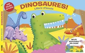 DINOSAURES LLIBRE D,ACCIO AMB FIGURES DE FUSTA | 9788490943052