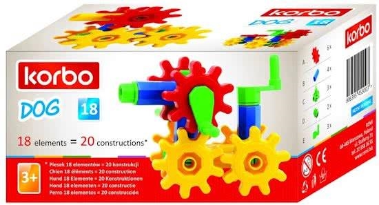 KORBO DOG JOC DE CONSTRUCCIO 18 PECES | 5906395455003