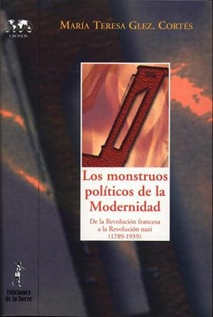 MONSTRUOS POLÍTICOS DE LA MODERNIDAD. | 9788479603564 | GONZÁLEZ CORTÉS, MARÍA TERESA