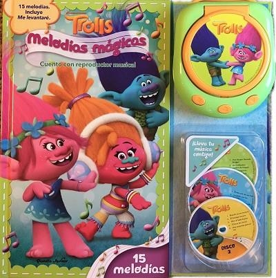 TROLLS. MELODÍAS MÁGICAS. LIBRO CON REPRODUCTOR MUSICAL 15 MELODIAS | 9788408182566