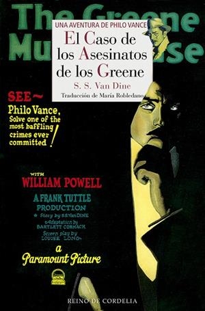 EL CASO DE LOS ASESINATOS DE LOS GREENE. UNA AVENTURA DE PHILO VANCE | 9788416968565 | VAN DINE, S. S.