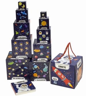UN LIBRO COHETE CAJA + CUBOS DE CONSTRUCCION | 9788408195177 | YOYO