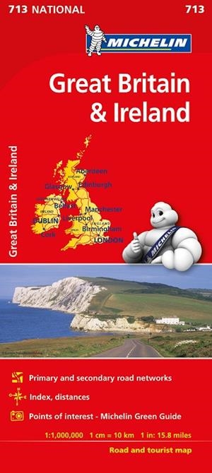 MAPA GRAN BRETAÑA IRLANDA 1:1.000.000 | 9782067170278