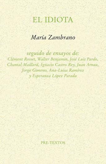 EL IDIOTA | 9788417830144 | ZAMBRANO, MARÍA
