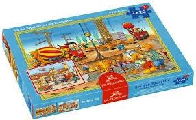 PUZZLE A L'OBRA I AL PARC DE BOMBERS  2 PUZZLES DE 20 PECES  +3 ANYS | 4029753114266