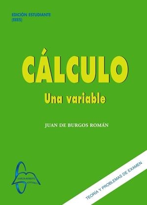 CÁLCULO. UNA VARIABLE | 9788416806652 | DE BURGOS ROMÁN, JUAN