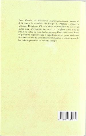 MANUAL DE LITERATURA HISPANOAMERICANA 7. CRONOLOGÍA. INDICE DE TITULOS. INDICE DE AUTORES | 9788496634664 | NAVASCUÉS, JAVIER DE