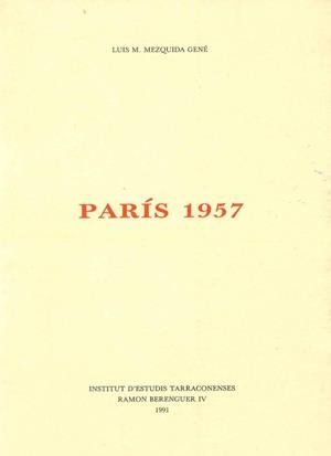 PARIS 1957 | 9788487123337 | MEZQUIDA GENE,LUIS M.