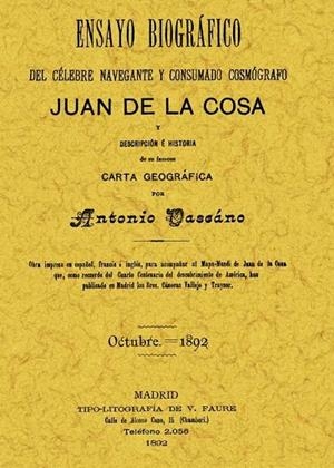 ENSAYO BIOGRÁFICO JUAN DE LA COSA | 9788497610858 | VASCANO, ANTONIO