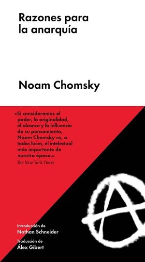 RAZONES PARA LA ANARQUÍA  | 9788417893415 | CHOMSKY, NOAM