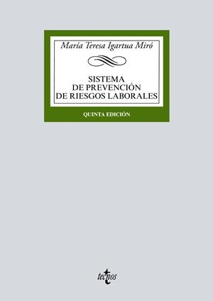 SISTEMA DE PREVENCIÓN DE RIESGOS LABORALES | 9788430979677 | IGARTUA MIRÓ, MARÍA TERESA