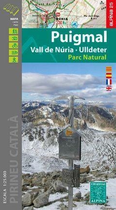 PUIGMAL VALL DE NURIA ULLDETER. PARC NATURAL. MAPA 1:25000 | 9788480908467