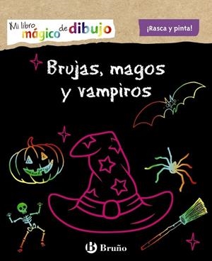 MI LIBRO MÁGICO DE DIBUJO. BRUJAS, MAGOS Y VAMPIROS RASCA Y PINTA | 9788469629215 | VARIOS AUTORES