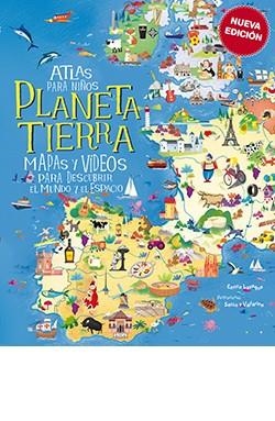 ATLAS PARA NIÑOS PLANETA TIERRA . MAPAS Y VIDEOS PARA DESCUBRIR EL MUNDO Y EL ESPACIO | 9788418350146 | LAVAGNO, ENRICO