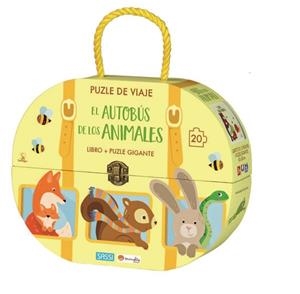 EL AUTOBUS DE LOS ANIMALES. LIBRO + PUZLE GIGANTE 20 PZS | 9788418127106 | E. TOMÈ, G. MENEGUZZO