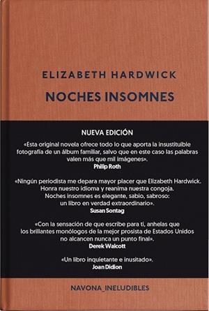 NOCHES INSOMNES | 9788417978525 | HARDWICK ELIZABETH