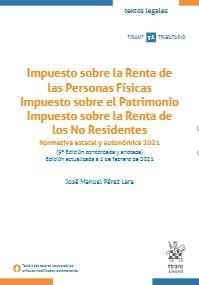IMPUESTO SOBRE LA RENTA DE LAS PERSONAS FISICAS IMPUESTO SOBRE EL PATRIMONIO IMP | 9788413789613 | PEREZ LARA, JOSE MANUEL