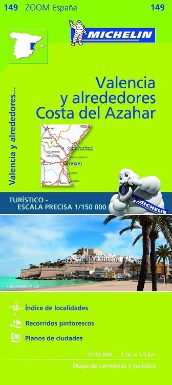 MAPA ZOOM VALENCIA Y ALREDEDORES, COSTA DEL AZAHAR | 9782067218253