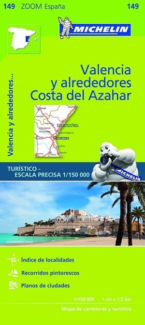 MAPA ZOOM VALENCIA Y ALREDEDORES, COSTA DEL AZAHAR | 9782067218253