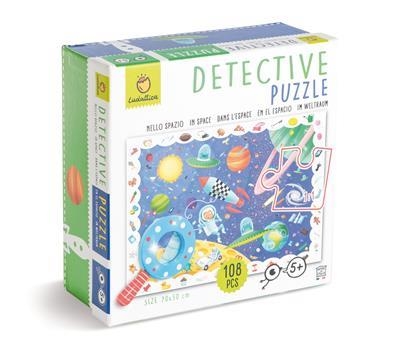 PUZZLE DETECTIVE EN EL ESPACIO 70X50  108 PIEZAS  3-6 AÑOS | 8057158620736