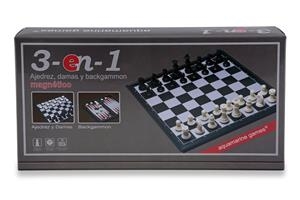 JUEGO AJEDREZ DAMAS BACKGAMMON MAGNETICO 24X24 | 8432026201703