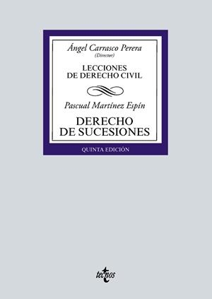 DERECHO DE SUCESIONES. LECCIONES DE DERECHO CIVIL | 9788430982394 | MARTÍNEZ ESPÍN, PASCUAL