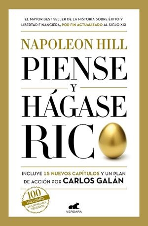 PIENSE Y HÁGASE RICO (EDICIÓN COMPLETAMENTE REVISADA Y ACTUALIZADA POR CARLOS GALÁN) | 9788418620133 | HILL, NAPOLEON/GALÁN, CARLOS