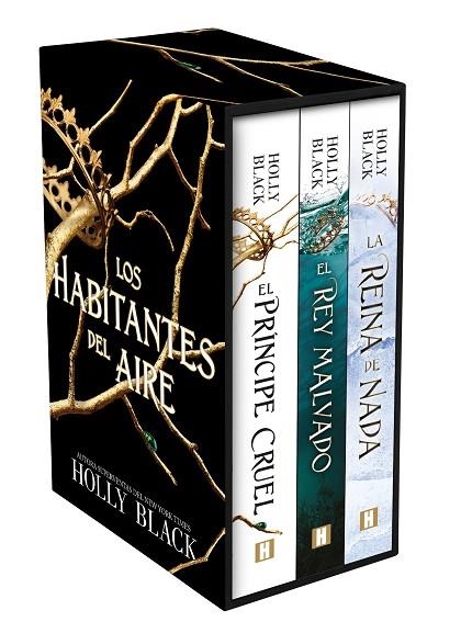 ESTUCHE LOS HABITANTES DEL AIRE. LA REINA DE NADA + EL REY MALVADO + EL PRINCIPE CRUEL | 9788418359415 | BLACK, HOLLY