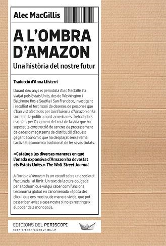 A L'OMBRA D'AMAZON UNA HISTÒRIA DEL NOSTRE FUTUR | 9788417339852 | MACGILLIS, ALEC