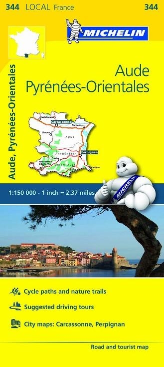MAPA AUDE, PYRÉNÉES-ORIENTALES 1:250.000 | 9782067210783 | 344
