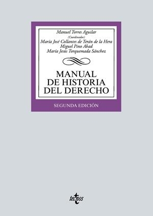 PACK MANUAL DE HISTORIA DEL DERECHO | 9788430982226 | TORRES AGUILAR, MANUEL/COLLANTES DE TERAN DE LA HERA, MARÍA JOSÉ/PINO ABAD, MIGUEL/TORQUEMADA SÁNCHE