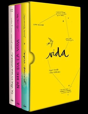 ESTUCHE CONSTELACIÓN VIDA: LA VIDA ES UNA VERBENA | NO ME DA LA VIDA | GRACIAS VIDA | 9788419466099 | BENAVENTE, LUCÍA