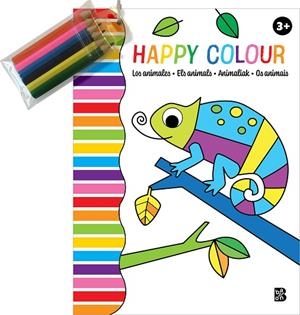 HAPPY COLOUR - LOS ANIMALES + LAPICES | 9789403228945 | BALLON