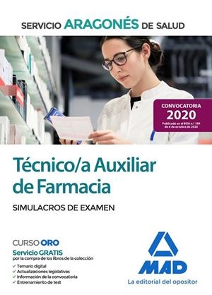 TÉCNICO/A AUXILIAR DE FARMACIA DEL SERVICIO ARAGONÉS DE SALUD. SIMULACROS DE EXAMEN | 9788414241479 | GARCIA BERMEJO, Mª JOSE / GANCEDO CONS, JOSEFA GUILLERMA / TORRES FONSECA, FRANCISCO JESUS / GIL RAM