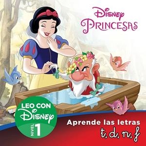 BLANCANIEVES. APRENDE LAS LETRAS T, D, N, F (LEO CON DISNEY - NIVEL 1) LLIGADA I MAJUSCULA | 9788418039782 | DISNEY