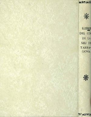 LLIBRE DEL COC DE LA CANONJA DE LA SEU DE TARRAGONA (CODEX DEL 1331)  NUMERAT NUM 83 (DE 105). AMB BOIXOS ORIGINALS D'EN JOSEP RECASENS S Y TUSET; | DL03021935