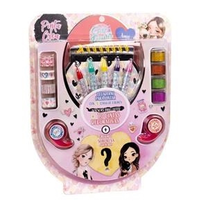 PINTA Y CREA GIRL POWER AMOR CUADERNO DE PINTAR + CERAS DE COLORES + STICKERS + CINTAS DECORATIVAS | 8424248920500