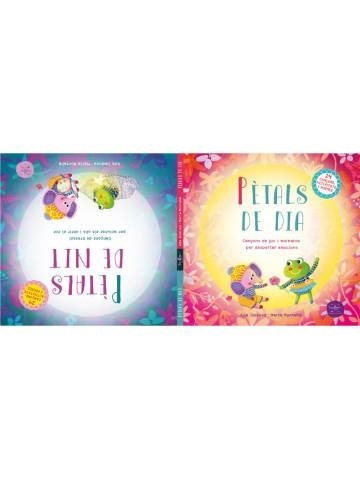 PÈTALS DE DIA. CANÇONS DE JOC I MOIXAINA PER DESPERTAR EMOCIONS /  PÈTALS DE NIT. CANÇONS DE BRESSOL PER ACLUCAR ELS ULLS I OBRIR EL COR | 9788412695458 | JIMÉNEZ, ADA