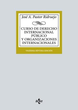 CURSO DE DERECHO INTERNACIONAL PÚBLICO Y DE ORGANIZACIONES INTERNACIONALES | 9788430987863 | PASTOR RIDRUEJO, JOSÉ  ANTONIO