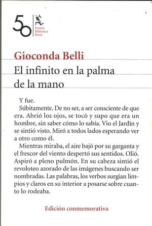 EL INFINITO EN LA PALMA DE LA MANO. EDICION CONMEMORATIVA PREMIO BIBLIOTECA BREVE 1958-2008 | DL2312008 | BELLI,GIOCONDA