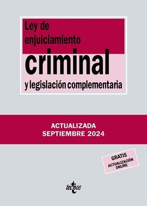 LEY DE ENJUICIAMIENTO CRIMINAL Y LEGISLACIÓN COMPLEMENTARIA | 9788430990986