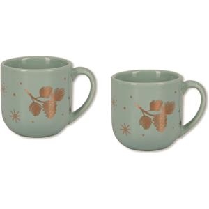 PACK 2 TAZAS CAFE EXPRESSO NAVIDAD VERDE | 4029753221391