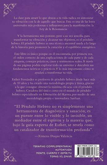PÉNDULO HEBREO. EL PODER DE LA TRANSFORMACIÓN | 9788412407136 | FERNÁNDEZ, ESTHER