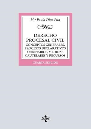 DERECHO PROCESAL CIVIL. CONCEPTOS GENERALES, PROCESOS DECLARATIVOS ORDINARIOS, MEDIDAS CAUTELARES Y RECU | 9788430992256 | DÍAZ PITA, Mª PAULA