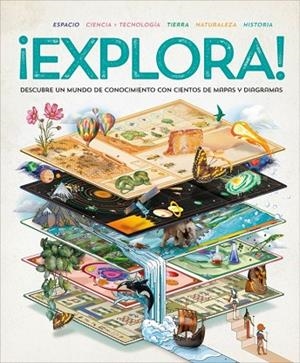 ¡EXPLORA! DESCUBRE UN MUNDO DE CONOCIMIENTO CON CIENTOS DE MAPAS Y DIAGRAMAS | 9780241736852