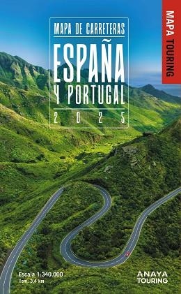 MAPA DE CARRETERAS DE ESPAÑA Y PORTUGAL 2025 | 9788491588610