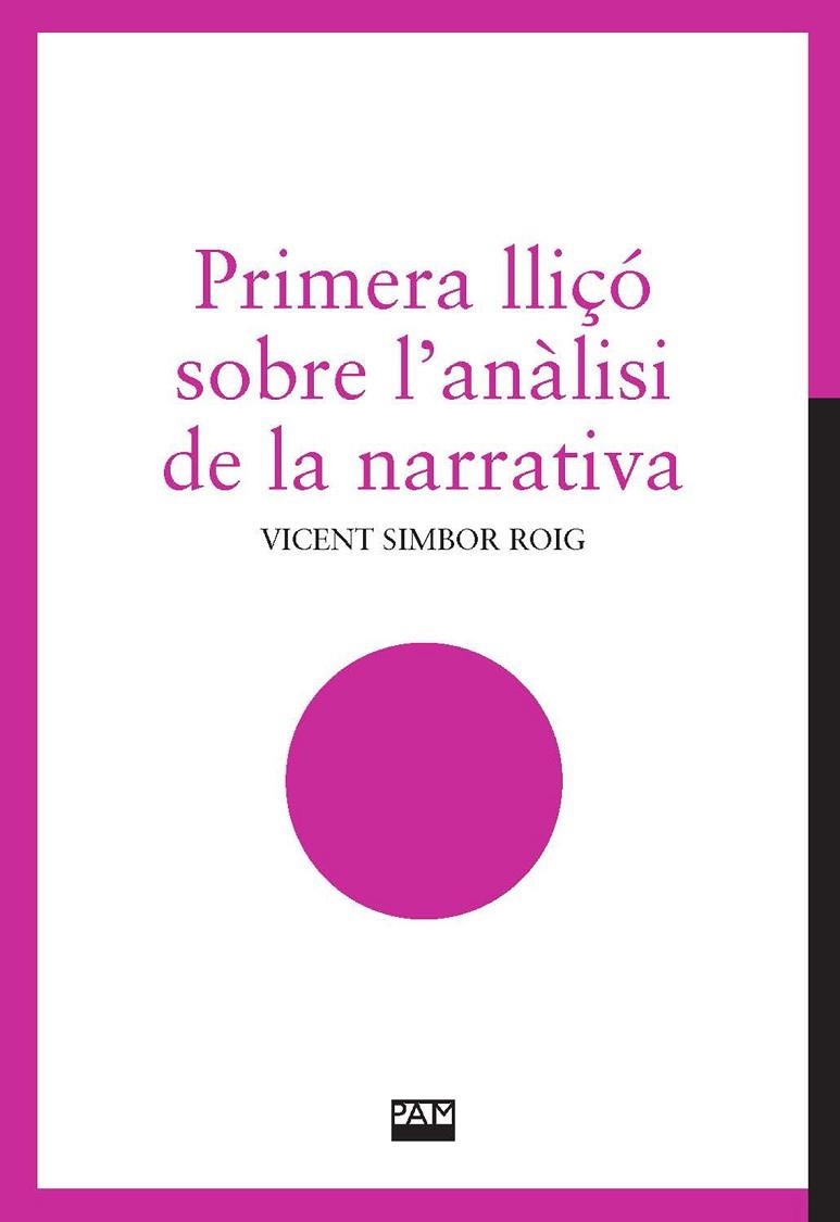 PRIMERA LLIÇÓ SOBRE L'ANÀLISI DE LA NARRATIVA | 9788491913627 | SIMBOR ROIG, VICENT