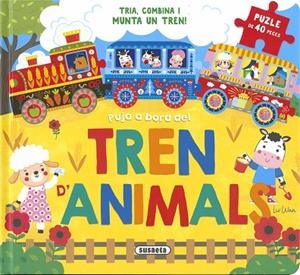 TREN D'ANIMALS (TRIA, COMBINA I MUNTA UN TREN PUZLE DE 40 PECES) | 9788410840386 | WAN,LIV